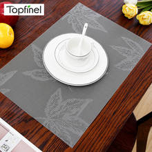 Topfinel-posavasos de PVC para café, manteles individuales de plástico para comedor, accesorios de cocina, mantel resistente a las manchas 2024 - compra barato