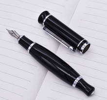 Duke 558-pluma estilográfica de 0,7mm, color negro vivo, grande y único, punta mediana de iridio, suministros para escritura de negocios, oficina y hogar 2024 - compra barato