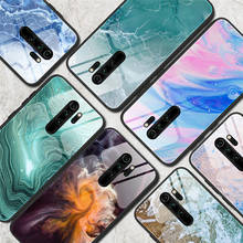 Funda de teléfono de vidrio templado de mármol para Xiaomi Mi 9, 9SE, 10 Pro, Xiaomi Redmi 8, 8A, Note 8 Pro, 8T, cubierta trasera de parachoques a prueba de golpes 2024 - compra barato