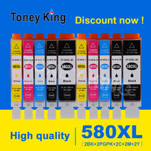 Картридж с чернилами Toney King PGI580, CLI581, 580, для Canon Pixma TR7550, TR8550, TS6150, TS6151, TS6350, TS705 2024 - купить недорого