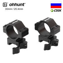 ohhunt 25.4mm 30mm Low Profile 20mm Picatinny Quick Disconnect Rings Rifle Scope Rail Mount Hunting Tactical Accessories 2024 - buy cheap