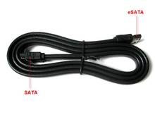 Переходный кабель SATA 0,5/eSATA, горячая Распродажа м, 1 м, внешний Соединительный кабель SATA E-SATA 2024 - купить недорого