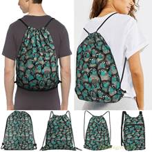 Turquoise Green-Cheeked Conures Men Outdoor Travel Gym Bag Waterproof Drawstring Backpack Women Fitness Swimming Bag 2024 - buy cheap