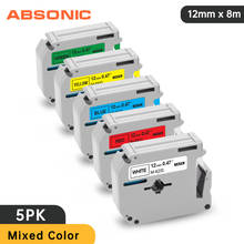 Absonic 5 Color 12mm MK-231 MK-431 MK-531 MK-631 MK-731 Label Tapes mk231 m231 Compatible for Brother P-touch PT-80 Label Maker 2024 - buy cheap