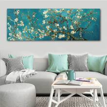 Van Gogh Almond Blossom Flowers Canvas Painting Reproductions World Famous Artwork Poster and Prints Wall Art Picture Home Decor 2024 - buy cheap