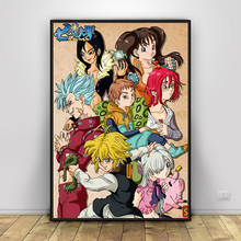 Diamond Painting Anime Figure 5D Full Square Round Drill The Seven Deadly Sins Diy Embroidery Cross Stitch Anime Pattern 2024 - buy cheap