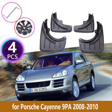 Guardabarros para Porsche Cayenne 9PA 2008 2009 2010, revestimiento contra salpicaduras, guardabarros, guardabarros, protector delantero y trasero, accesorios para coche 2024 - compra barato