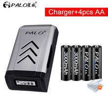 PALO 3000mah 1.2V AA Rechargeable Battery AA NiMH 1.2V Ni-MH 2A Pre-charged Bateria Rechargeable Batteries for camera toy 2024 - buy cheap