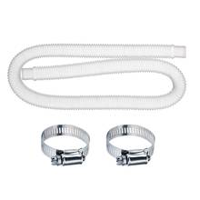 Swimming Pool Replacement Hose, Durable Soft Filter Pump Hose with 2 Stainless Steel Clamps, Pool Pump Replacement Accessory 2024 - buy cheap