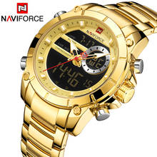 NAVIFORCE Sport Men Watches Fashion Nice Digital Quartz Wrist Watch Steel Waterproof Dual Display Date Clock Relogio Masculino 2024 - купить недорого