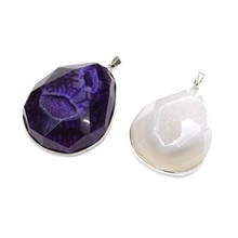 Natural Stone Agates Pendants Water drop shape Pendant for Jewelry Making Diy necklace accessories Reiki Healing Jewellery Gift 2024 - buy cheap