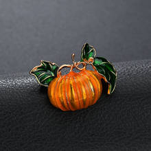 YADA-Alfileres y broches esmaltados de calabaza para Halloween, para hombres y mujeres, ropa, hebilla de bufanda, collar, joyería, broches de calabaza, BH200028 2024 - compra barato