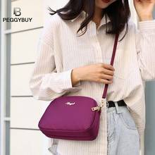 Модная многофункциональная женская сумка на плечо с карманами, женский клатч на плечо, нейлоновая одноцветная сумочка, сумка-мессенджер 2024 - купить недорого