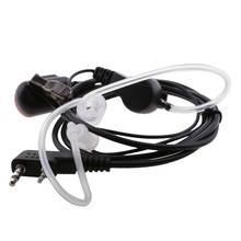 LED Headset Earphone Earpiece Acoustic Tube Mic for 2-pin Talkabout Radio Intercom 2024 - buy cheap