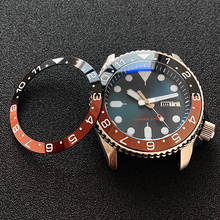 Skx007 skx011 acessórios para relógio, peça de substituição com moldura de cerâmica 38*30.6mm mod para seiko 2024 - compre barato