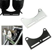 Headlight Mount Brackets Bottom Dual HEADLIGHT Bracket Adapter For Harley Honda Kawasaki Suzuki Yamaha Cruiser Chopper Touring 2024 - buy cheap