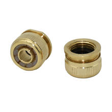Female 1/2" to 16mm hose Quick Connector Brass 1/2 hose copper metal threaded water pipe connector 20pcs 2024 - buy cheap