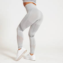Salspor-calça legging sem costura, feminina, para controle da barriga, yoga, esportes, fitness, academia, justa, push up 2024 - compre barato