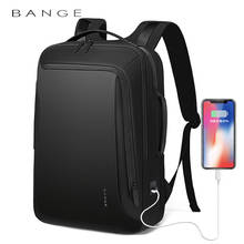 Bange mochila funcional para laptop, 15.6 polegadas, repelente de água, masculina, com porta carregadora usb, mochilas de viagem para homens 2024 - compre barato