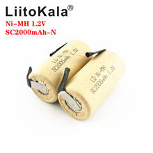 LiitoKala Ni-MH 1.2V SC 2000mAh Ni MH high power tool battery cell discharge rate 10C rechargeable batteries cells DIY nicke 2024 - buy cheap