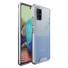 Caso de telefone espaço para samsung galaxy a51 a71 5g tpu macio + disco hd escudo claro híbrido capa à prova de choque para samsung a51 5g capa 2024 - compre barato