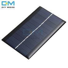 Panel Solar portátil de 6V y 1W, Módulo de placa de energía Solar, bricolaje, alta conversión de energía para batería de luz, cargadores de teléfono móvil de juguete 2024 - compra barato