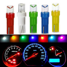Luces LED T5 para salpicadero de coche, lámpara de Panel de instrumentos 74 73 286, velocímetro, Bombilla lateral de cuña, lente cóncava, verde, blanco y azul, 10 Uds. 2024 - compra barato