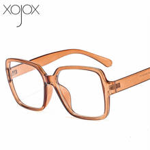 XojoX Oversized Glasses Frames Women Men Optical Fashion Fake Eyewear Computer Glasses Unisex Vintage Spectacle Frame 2024 - buy cheap