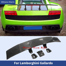 Carbon Fiber Racing Rear Wings Trunk Lip Spoiler Boot Lid body kit  For Lamborghini Gallardo LP550 LP560 LP570 08-12 2024 - buy cheap