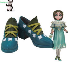 CosplayLove Identity V Doctor Emily Dyer ayer, zapatos de Cosplay verde, botas largas de cuero, hechas a mano, personalizadas 2024 - compra barato