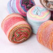 100g Wool Gradient Cake Coil Manual Weaving Medium Thick Yarn Sweater Scarf Hat Line Hook Needle Apartments Cotton Yarns AQ300 2024 - buy cheap