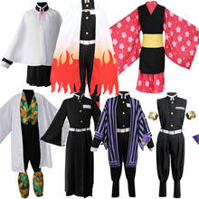 Anime Costume Demon Slayer Cosplay Tanjirou Kamado Cosplay Costume Kimetsu no Yaiba Men Kimono Costume Halloween 2024 - buy cheap