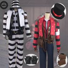 Joker cos Identity V anime man woman cosplay  High-quality fashion costume full set white blouse+ coat+vest+pants+belt 2024 - buy cheap