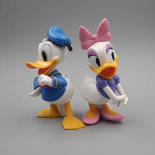 Figuras de juguete de Pato Donald, modelo de juguete de 12cm, modelo de Pato Donald, Margarita, 6 piezas 2024 - compra barato