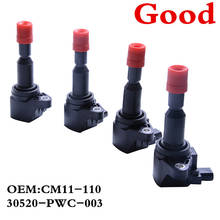 CAPQX 4PCS Ignition Ignitor Coil Plug 30520-PWC-003 For FIT 2005 2006 2007 2008 FIT SALOON 2005-2006 CITY 2007-2008 1.5 L 2024 - buy cheap