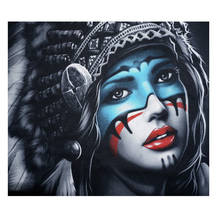 Native Indian women girl,Full,square/Round Diamond Embroidery,Diy,Diamond Painting Cross Stitch,5D,Mosaic,craft,Wall Art BY318 2024 - buy cheap