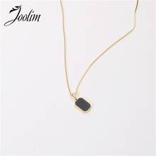 Joolim Jewelry PVD Gold Finish Double-faced Party Card Pendant Necklace Stylish Stainless Steel Necklace 2024 - buy cheap