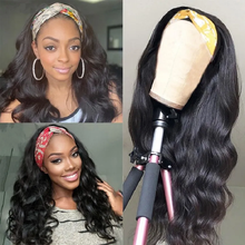 Desgirl Body Wave Headband Wig Human Hair Easy Half Wig Brazilian Remy Hair Headband Wig Natural Hair Machine Wig Hair Scarf Wig 2024 - buy cheap