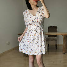 2021 Spring and Summer New Product V-neck Printed Women's Butterfly Dress 2024 - buy cheap