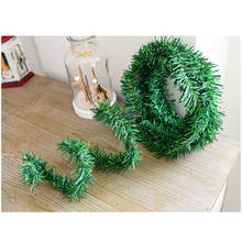 Popular 5.5m Pine Christmas Garland Decorative Artificial Green Garland Xmas Tree Banner home Decoration Wreath  for tree 2024 - buy cheap