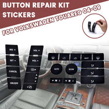Car Repair Stickers Car Steering Wheel Air Condition Climate Control Switch Button Decal For VW For Volkswagen Touareg 2004-2009 2024 - buy cheap