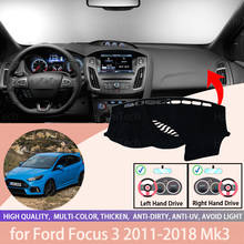 Cubierta antideslizante para salpicadero de Ford Focus 3 Mk3, accesorios para coche, parasol, alfombra, 2011-2018 2024 - compra barato