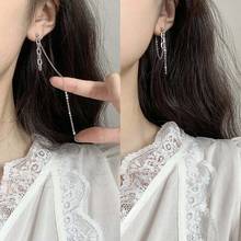 Todorova Punk Minimalist Metal Chain Earrings Geometric Asymmetric Retro Long Tassel Earrings For Women Jewelry Gifts 2024 - buy cheap