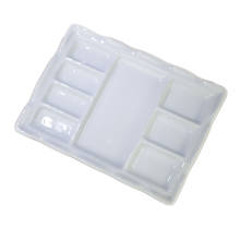 Jingdezhen White Porcelain Palette Gouache Watercolor Palette Chinese Painting Square Palette Art Supplies 2024 - buy cheap