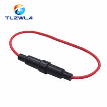 Portafusibles de vidrio de 6x30mm, tipo tornillo de 6x30mm con Cable de alambre de 22 AWG, carcasa de fusible de tubo de vidrio de 250V, 10 Uds. 2024 - compra barato