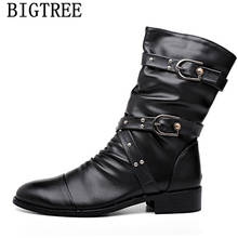 Black Leather Boots Men Winter Shoes Men Snow Boots Men Zapatos De Hombre Chaussure Homme Обувь Мужская Botas Masculina Ayakkabı 2024 - buy cheap