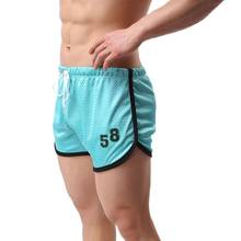 Roupa interior sexy masculina respirável malha boxer shorts dupla camada pijamas cueca oco respirável cueca troncos hombre 2024 - compre barato