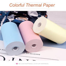 Colorful Thermal Sticker Label Paper Roll 57* 30mm Clearly Printing For PeriPage A6 PAPERANG P1 P2 Mini Pocket Photo Printer 2024 - buy cheap
