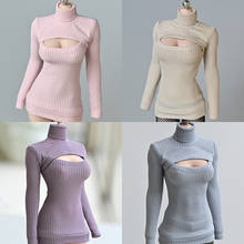 in stock 1/6 woman doll model accessories clothing 12 inch movable doll female body original open chest sweater 2024 - buy cheap