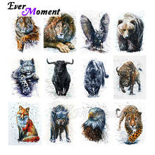 Ever Moment-pintura de diamantes de dibujos animados de animales, decoración de arte de pared, Cuadrado completo de resina, Kits hechos a mano, bordado ASF2286 2024 - compra barato